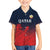 Custom Qatar Cricket Kid Hawaiian Shirt Red Sporty Pattern - Wonder Print Shop