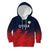 Custom Qatar Cricket Kid Hoodie Red Sporty Pattern - Wonder Print Shop
