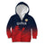 Custom Qatar Cricket Kid Hoodie Red Sporty Pattern - Wonder Print Shop