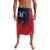 Custom Qatar Cricket Lavalava Red Sporty Pattern - Wonder Print Shop