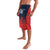 Custom Qatar Cricket Lavalava Red Sporty Pattern - Wonder Print Shop