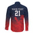 Custom Qatar Cricket Long Sleeve Button Shirt Red Sporty Pattern - Wonder Print Shop
