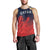 Custom Qatar Cricket Men Tank Top Red Sporty Pattern - Wonder Print Shop