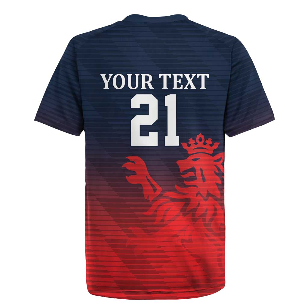 Custom Qatar Cricket Rugby Jersey Red Sporty Pattern - Wonder Print Shop