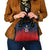 Custom Qatar Cricket Shoulder Handbag Red Sporty Pattern