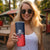 Custom Qatar Cricket Skinny Tumbler Red Sporty Pattern - Wonder Print Shop