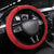 Qatar Cricket Steering Wheel Cover Red Sporty Pattern - Wonder Print Shop