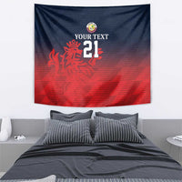 Custom Qatar Cricket Tapestry Red Sporty Pattern - Wonder Print Shop