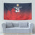 Custom Qatar Cricket Tapestry Red Sporty Pattern - Wonder Print Shop