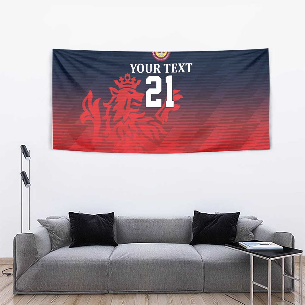 Custom Qatar Cricket Tapestry Red Sporty Pattern - Wonder Print Shop