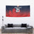 Custom Qatar Cricket Tapestry Red Sporty Pattern - Wonder Print Shop