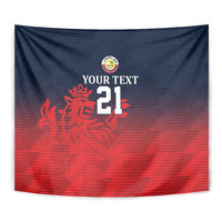Custom Qatar Cricket Tapestry Red Sporty Pattern - Wonder Print Shop