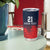 Custom Qatar Cricket Tumbler Cup Red Sporty Pattern - Wonder Print Shop