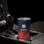Custom Qatar Cricket Tumbler Cup Red Sporty Pattern - Wonder Print Shop