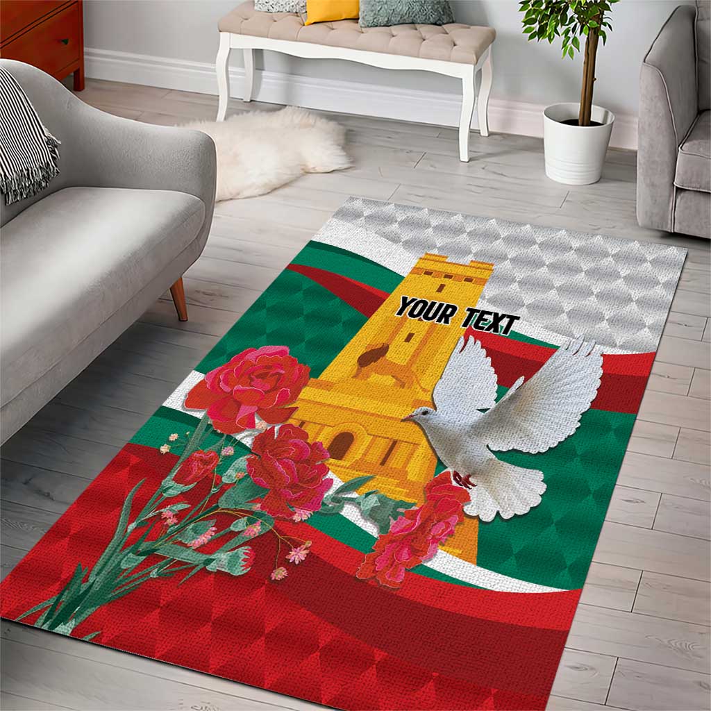 Bulgaria Liberation Personalized Area Rug Suedinenieto Pravi Silata