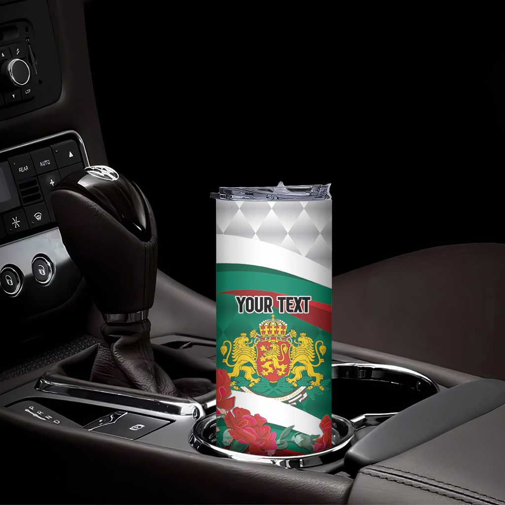 Bulgaria Liberation Personalized Skinny Tumbler Suedinenieto Pravi Silata