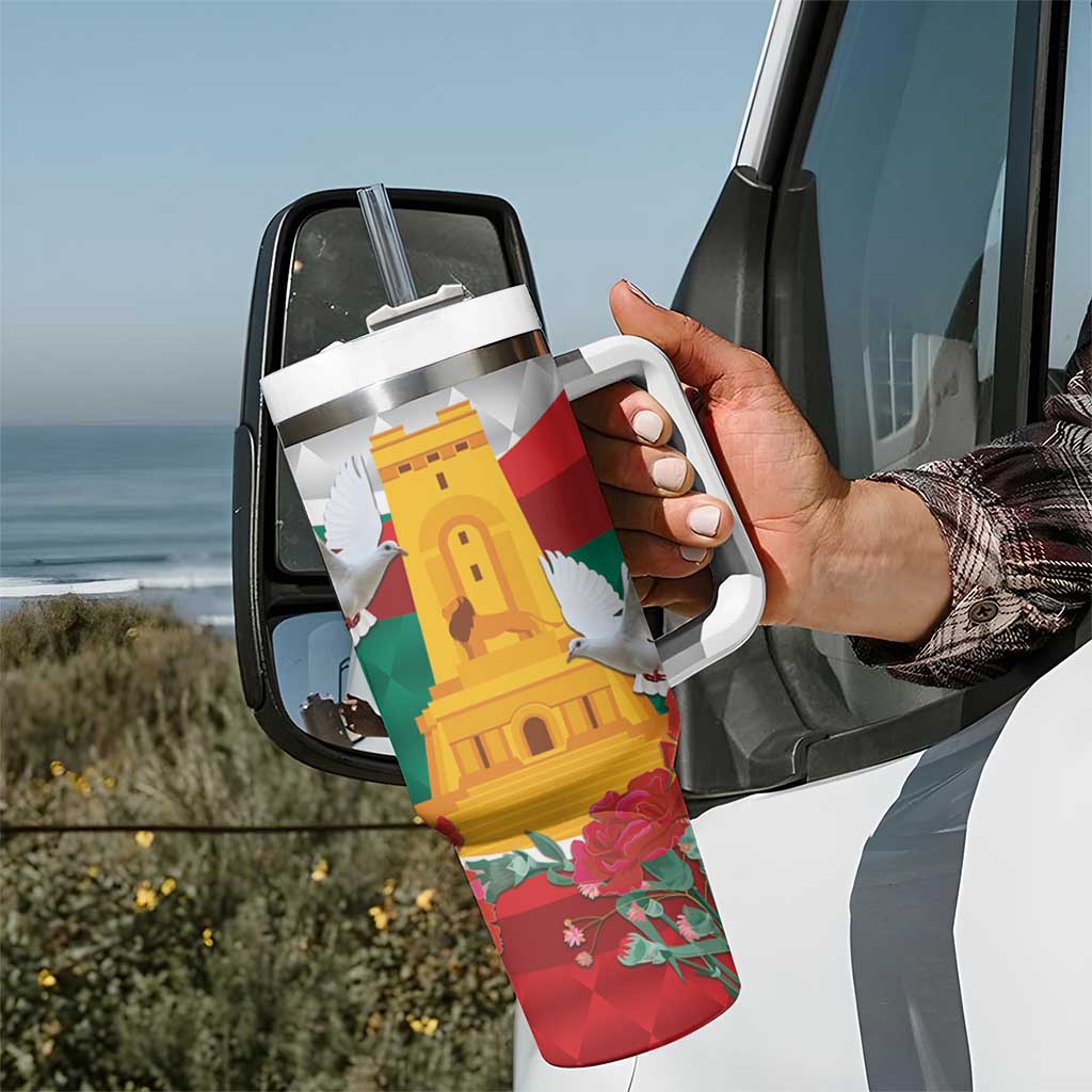 Bulgaria Liberation Personalized Tumbler With Handle Suedinenieto Pravi Silata