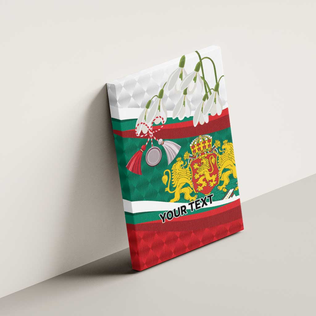 Republic of Bulgaria Personalized Canvas Wall Art Crowned Golden Lion Suedinenieto Pravi Silata