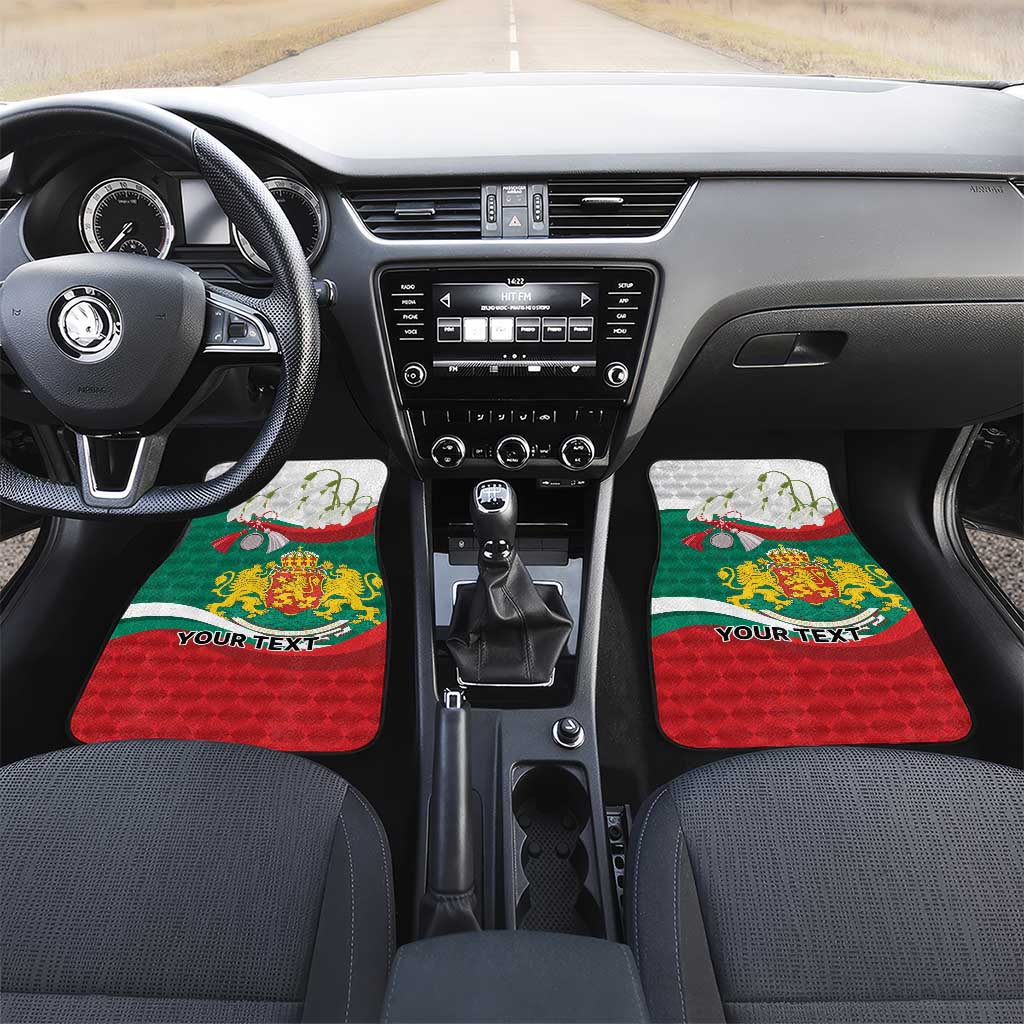 Republic of Bulgaria Personalized Car Mats Crowned Golden Lion Suedinenieto Pravi Silata