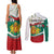 Republic of Bulgaria Personalized Couples Matching Tank Maxi Dress and Long Sleeve Button Shirt Crowned Golden Lion Suedinenieto Pravi Silata