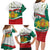Republic of Bulgaria Personalized Family Matching Long Sleeve Bodycon Dress and Hawaiian Shirt Crowned Golden Lion Suedinenieto Pravi Silata