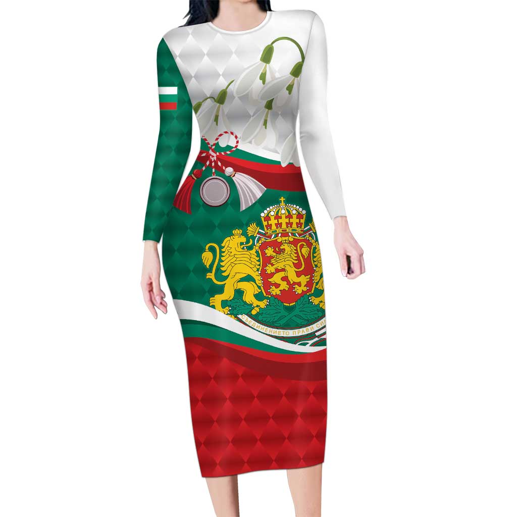 Republic of Bulgaria Personalized Family Matching Long Sleeve Bodycon Dress and Hawaiian Shirt Crowned Golden Lion Suedinenieto Pravi Silata