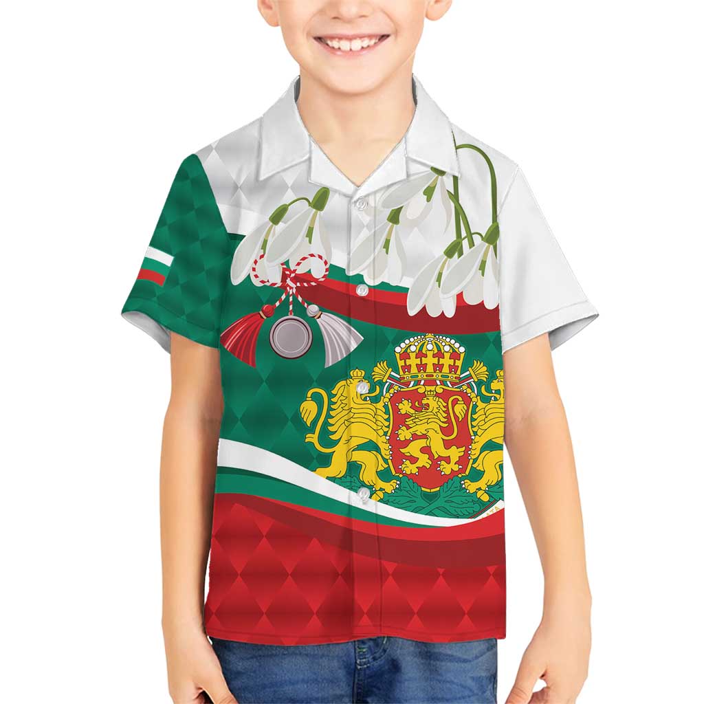 Republic of Bulgaria Personalized Family Matching Puletasi and Hawaiian Shirt Crowned Golden Lion Suedinenieto Pravi Silata