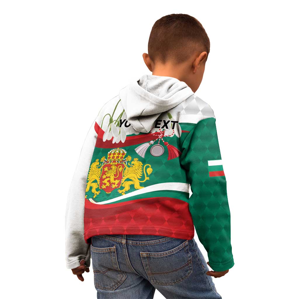 Republic of Bulgaria Personalized Kid Hoodie Crowned Golden Lion Suedinenieto Pravi Silata