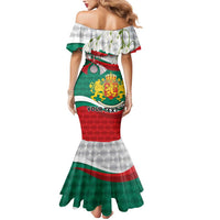 Republic of Bulgaria Personalized Mermaid Dress Crowned Golden Lion Suedinenieto Pravi Silata