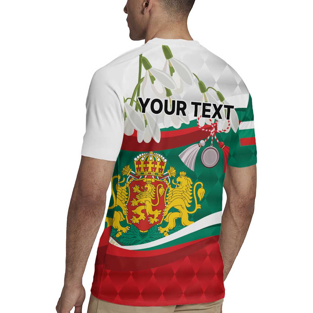 Republic of Bulgaria Personalized Rugby Jersey Crowned Golden Lion Suedinenieto Pravi Silata