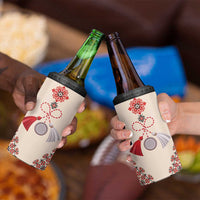 Baba Marta Day Martenitsa 4 in 1 Can Cooler Tumbler Traditional Bulgarian Embroidery