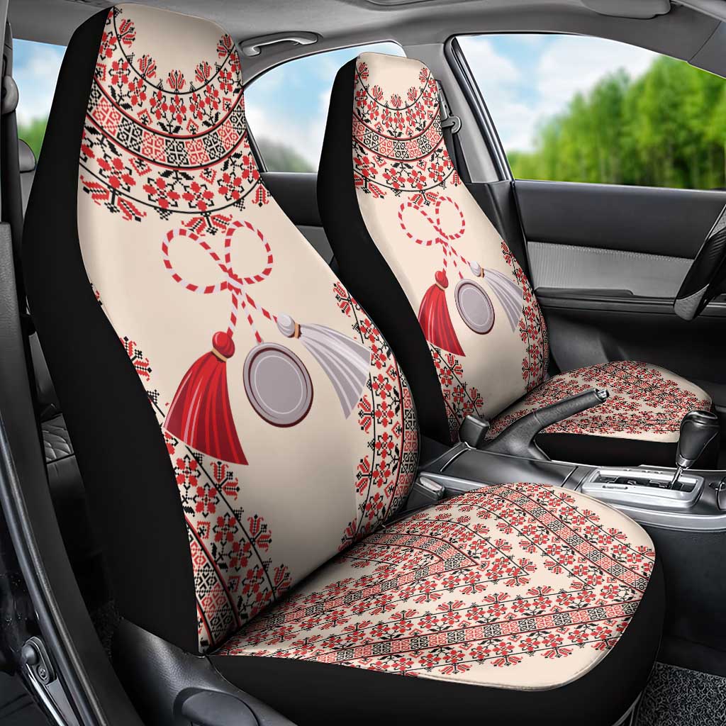 Baba Marta Day Martenitsa Car Seat Cover Traditional Bulgarian Embroidery