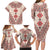 Baba Marta Day Martenitsa Family Matching Long Sleeve Bodycon Dress and Hawaiian Shirt Traditional Bulgarian Embroidery