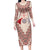 Baba Marta Day Martenitsa Family Matching Long Sleeve Bodycon Dress and Hawaiian Shirt Traditional Bulgarian Embroidery