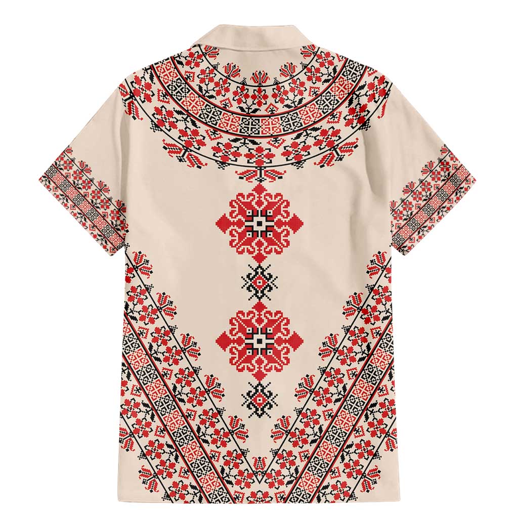 Baba Marta Day Martenitsa Family Matching Mermaid Dress and Hawaiian Shirt Traditional Bulgarian Embroidery