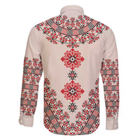 Baba Marta Day Martenitsa Family Matching Puletasi and Hawaiian Shirt Traditional Bulgarian Embroidery