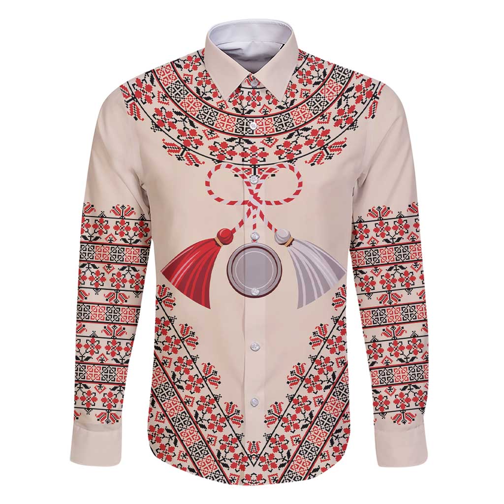 Baba Marta Day Martenitsa Family Matching Short Sleeve Bodycon Dress and Hawaiian Shirt Traditional Bulgarian Embroidery
