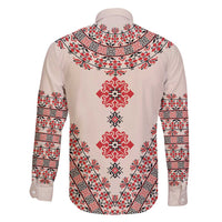 Baba Marta Day Martenitsa Family Matching Short Sleeve Bodycon Dress and Hawaiian Shirt Traditional Bulgarian Embroidery