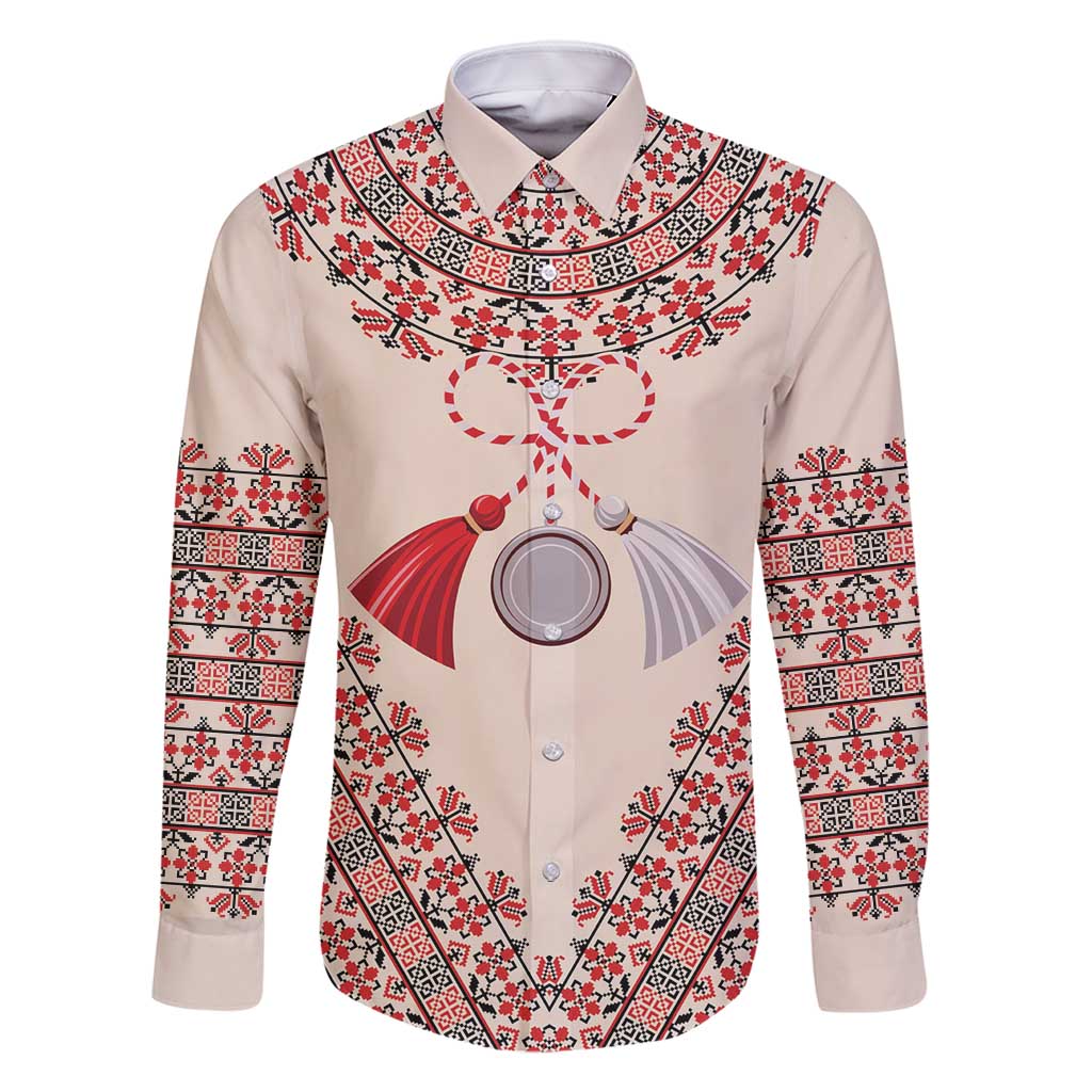 Baba Marta Day Martenitsa Family Matching Tank Maxi Dress and Hawaiian Shirt Traditional Bulgarian Embroidery