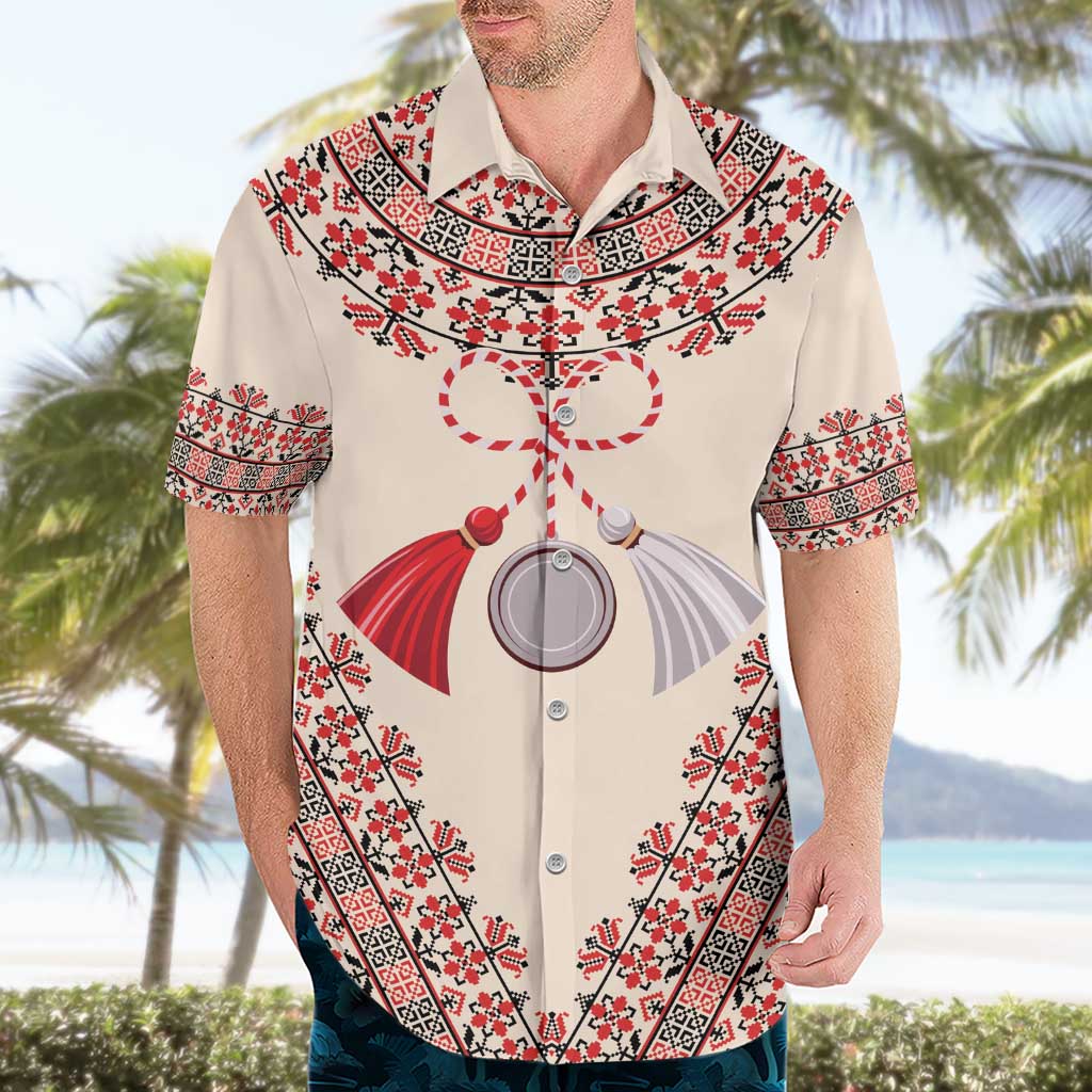 Baba Marta Day Martenitsa Hawaiian Shirt Traditional Bulgarian Embroidery