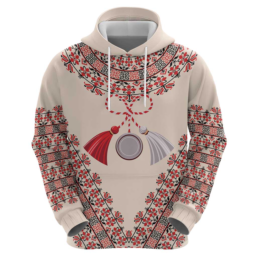 Baba Marta Day Martenitsa Hoodie Traditional Bulgarian Embroidery