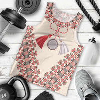 Baba Marta Day Martenitsa Men Tank Top Traditional Bulgarian Embroidery