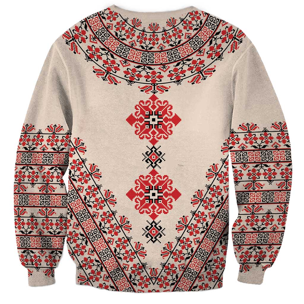 Baba Marta Day Martenitsa Sweatshirt Traditional Bulgarian Embroidery