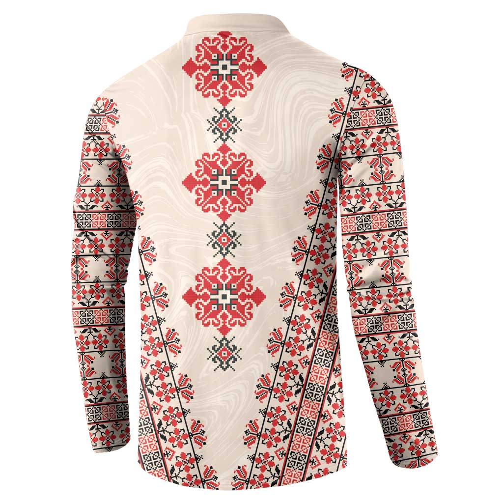 Bulgarian Martenitsa Button Sweatshirt Tradition March 1st Chestita Baba Marta