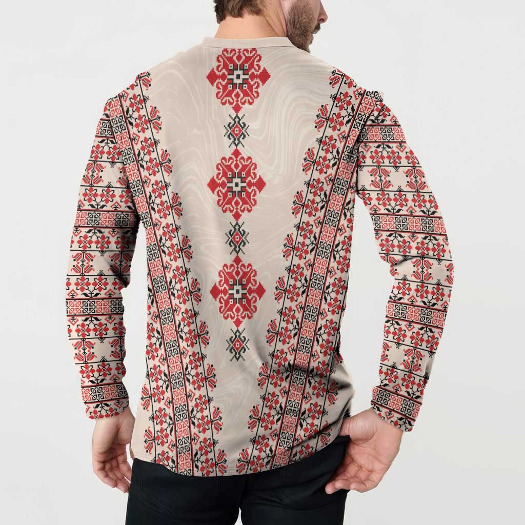 Bulgarian Martenitsa Button Sweatshirt Tradition March 1st Chestita Baba Marta