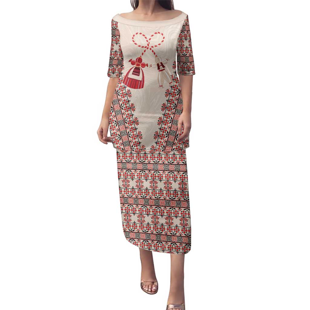 Bulgarian Martenitsa Family Matching Puletasi and Hawaiian Shirt Tradition March 1st Chestita Baba Marta