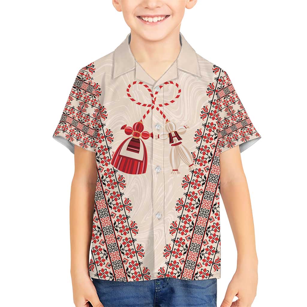 Bulgarian Martenitsa Family Matching Short Sleeve Bodycon Dress and Hawaiian Shirt Tradition March 1st Chestita Baba Marta