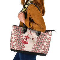 Bulgarian Martenitsa Leather Tote Bag Tradition March 1st Chestita Baba Marta