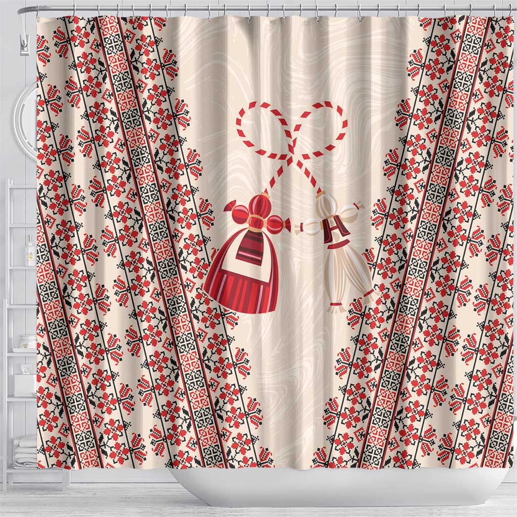 Bulgarian Martenitsa Shower Curtain Tradition March 1st Chestita Baba Marta