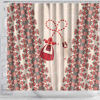 Bulgarian Martenitsa Shower Curtain Tradition March 1st Chestita Baba Marta